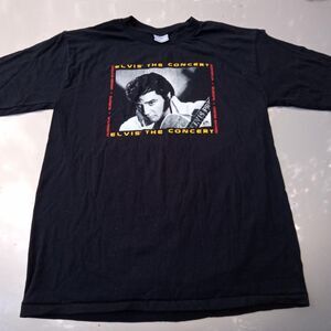 Elvis, the Concert, 2001 Men's Black T-shirt